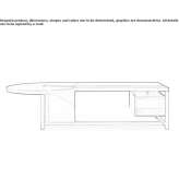 Executive desk with shelves Studenok