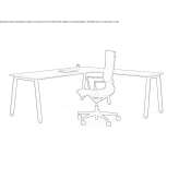 L-shaped work desk Arzano