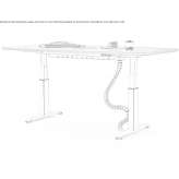Height adjustable work desk Manilla