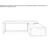 Executive desk with shelves Studenok