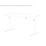 Height adjustable work desk Carrias