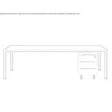 Rectangular executive desk Aulnay