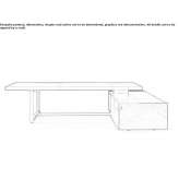 Executive desk with shelves Studenok