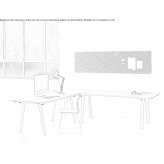 Sectional desk made of solid wood Zaraysk