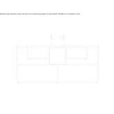 Multi-rectangular melamine-coated chipboard office desk with cable management Sisak