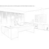 L-shaped desk with drawers Wimmis