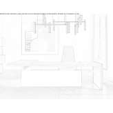 L-shaped wooden desk Horning