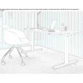 Rectangular desk with height adjustment Ghelinta