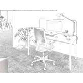 Rectangular work desk Ghelinta