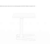 Height-adjustable office desk with a tiltable top on wheels Arzbach