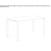 Rectangular desk made of MDF Neoules