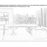 L-shaped desk with shelves Tullinge