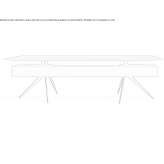 Rectangular wooden executive desk Guayama