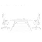 Wooden sectional desk, rectangular Villegas