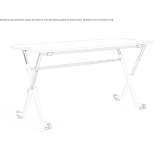Rectangular melamine desk on wheels Caska