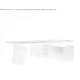 Office desk with shelves and cable management system Huascato