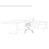 Wooden desk with height adjustment Bolgare