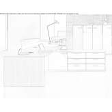 L-shaped wooden sectional desk with drawers Harlan