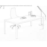 A desk made of lacquered wood Alberic