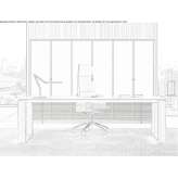 Rectangular, glass executive desk Potam
