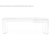 Briar and steel executive desk Crediton