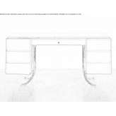 Rectangular desk made of wood veneer and leather Vranje