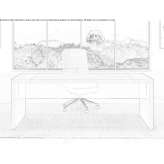 Wooden executive desk Horning