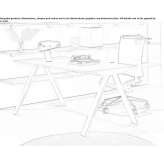 Rectangular wooden work desk Narew