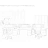Wooden office desk with drawers, rectangular Wagnitz