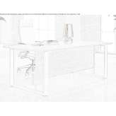 Rectangular desk made of melamine-coated chipboard Valencin