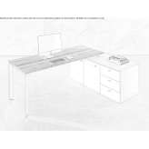 Work desk with shelves Huelamo