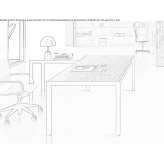 L-shaped metal work desk Eagle