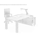 Office desk with shelves Nanaimo