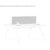 Multifunctional workstation with a wooden top and metal base Hillman