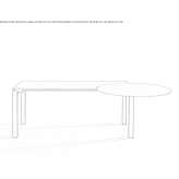 Rectangular sectional desk Bakaiku