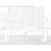 Tanned leather office desk with shelves Potam