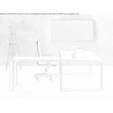 L-shaped executive desk Pavona