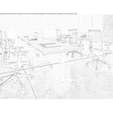 A work desk with a tilting top and wheels Altona