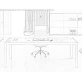 Rectangular executive desk with electrical sockets Eagle