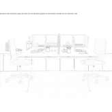 Wooden sectional office desk with shelves Kloetze