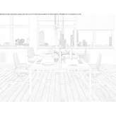 Reusable wooden office desk with sound-absorbing screens Niguella