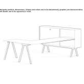 L-shaped wooden office desk with shelves Privlaka