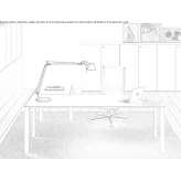 Glass executive desk Llodio