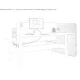 Multifunctional desk with height adjustment and electric drive Healdton