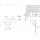 Rectangular sectional desk Llodio