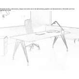 Rectangular laminate desk Celaliye