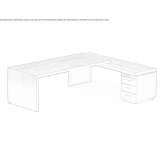 Wooden executive desk Simmern