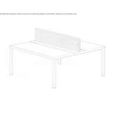 Multiple desks with desk screens Simmern