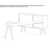 Wooden work desk with shelves Privlaka