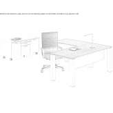 L-shaped desk Mirsid